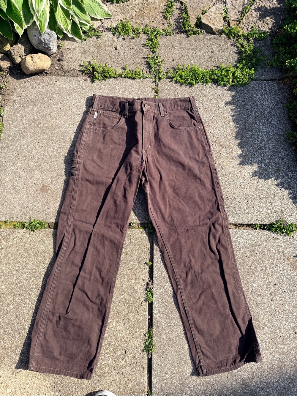 Carhartt Men's Brown Work Pants 34